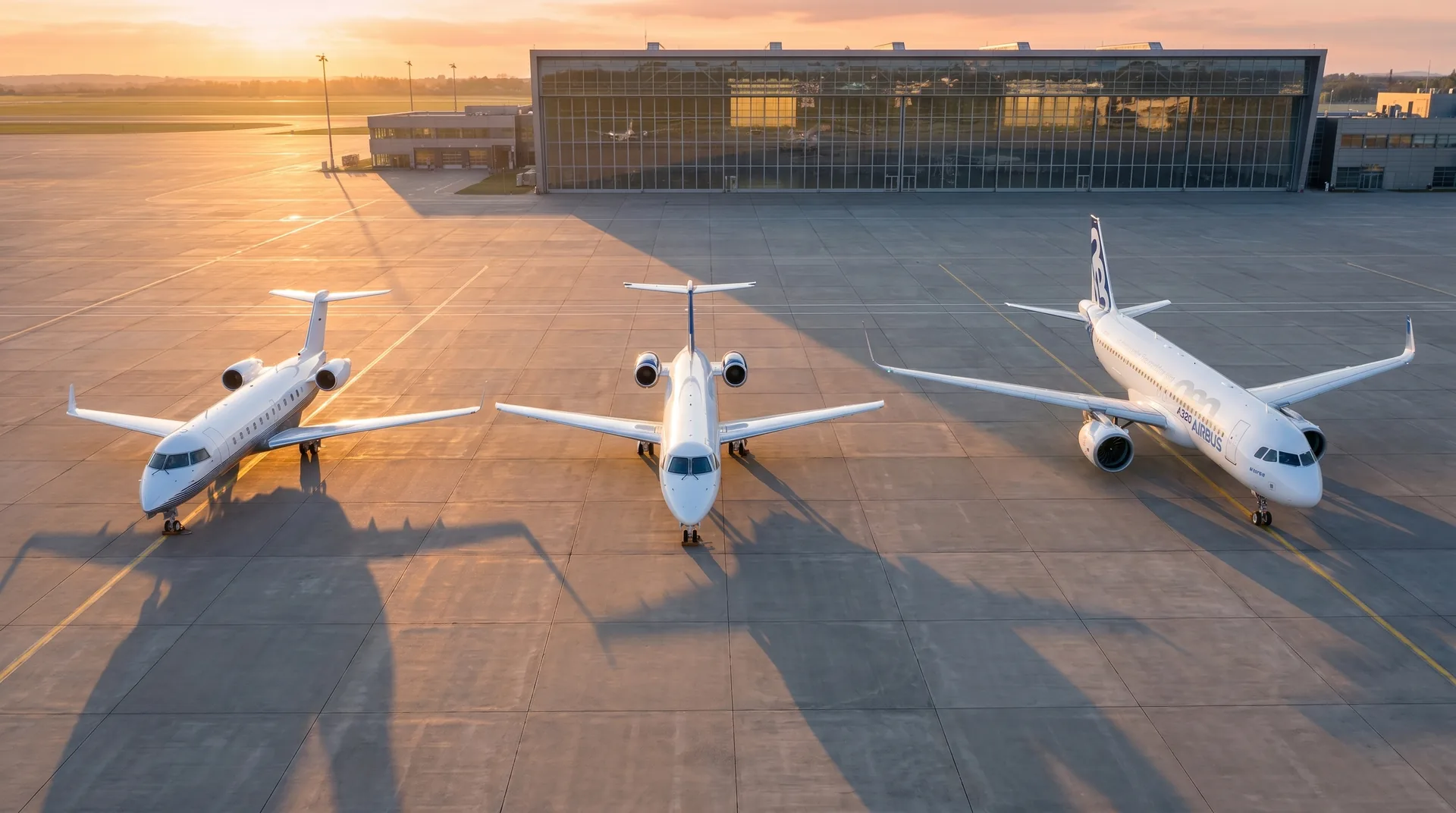 Private aircraft prepared for a touring artist itinerary